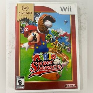 Wii Nintendo Selects Mario Super Sluggers Video Game Baseball